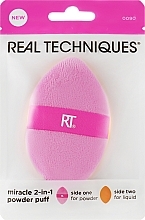 Düfte, Parfümerie und Kosmetik Puderquaste - Real Techniques Miracle 2-In-1 Powder Puff