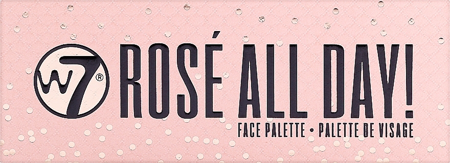 Palette für Gesicht und Augen - W7 Face & Eye Palette Rose All Day — Bild N2