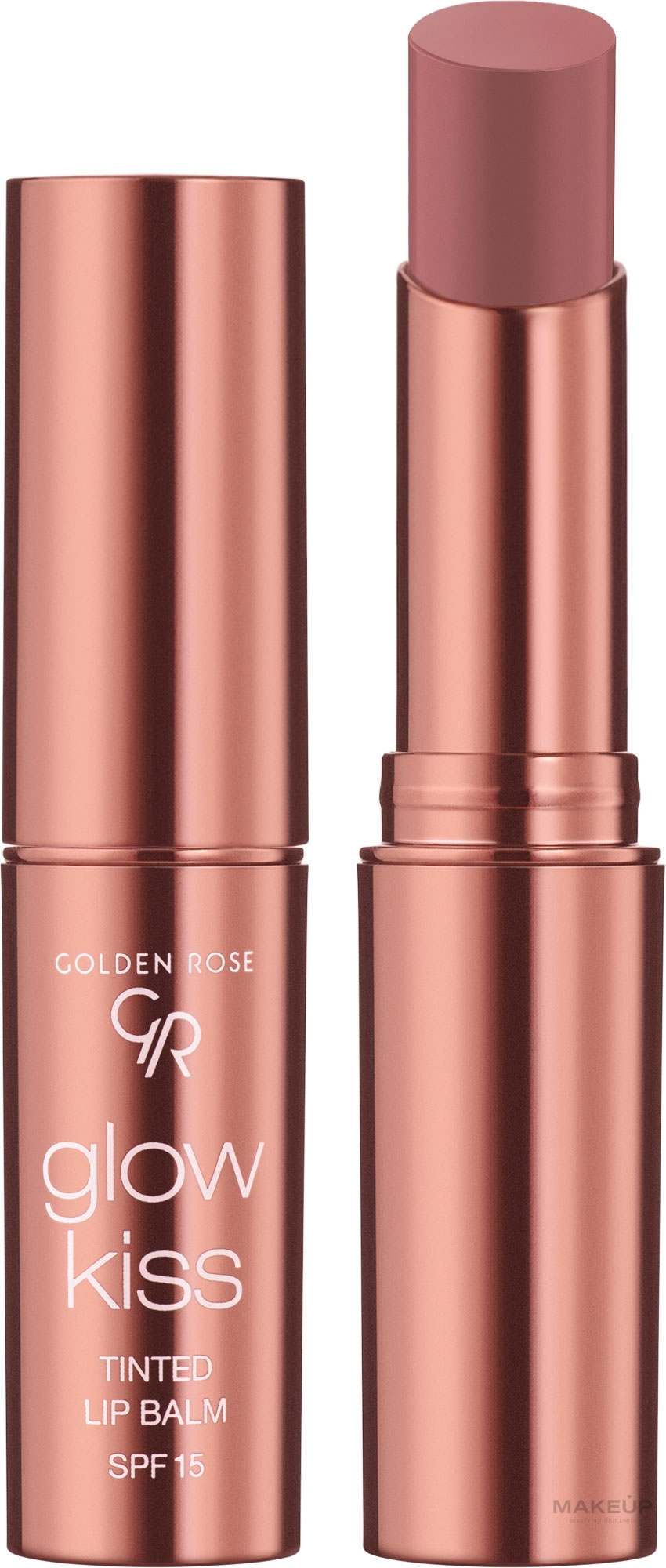 Getönter Lippenbalsam SPF 15 - Golden Rose Glow Kiss Tinted Lip Balm SPF 15 — Bild 01 - Vanilla