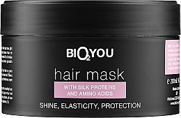 Haarmaske mit Seidenproteinen und Aminosäuren - Bio2You Natural Hair Mask — Bild N1