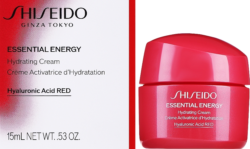 GESCHENK! Feuchtigkeitsspendende Gesichtscreme mit Ginsengwurzelextrakt - Shiseido Essential Energy Hydrating Cream  — Bild N2