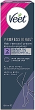 Düfte, Parfümerie und Kosmetik Enthaarungscreme für alle Hauttypen mit Sheabutter - Veet Professional Hair Removal Cream 