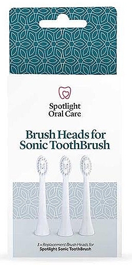 Ersatzköpfe für elektrische Zahnbürste, weiß - Spotlight Oral Care Sonic Head Replacements In White — Bild N1