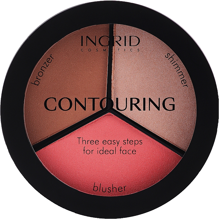 Gesichtskontur-Palette - Ingrid Cosmetics Ideal Face Foundation — Bild N2
