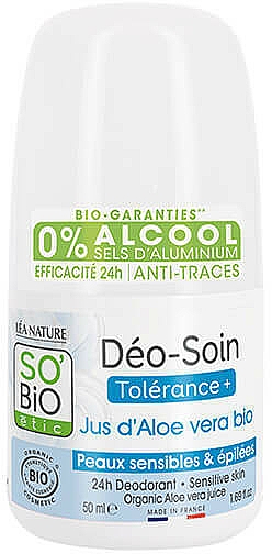 Deo Roll-on mit Aloe Vera - So’Bio Etic Aloe Vera Deodorant Roll-on — Bild N1