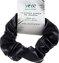 Düfte, Parfümerie und Kosmetik Haargummi aus Leder 10.5x3.5 cm schwarz - Yeye Leather Scrunchie