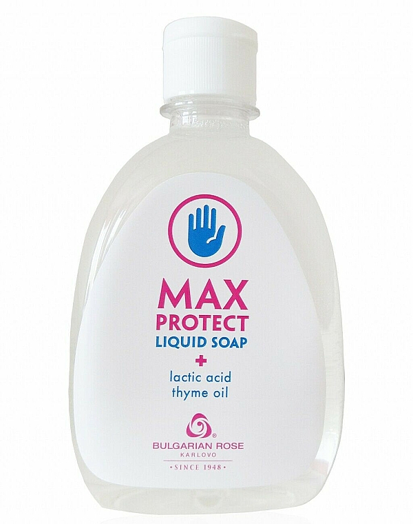 Flüssigseife mit Milchsäure und Thymianöl - Bulgarian Rose Max Protect Liquid Soap — Bild N1
