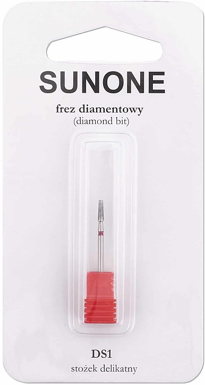 Nagelfräser DS1 Kegelstumpf rot - Sunone Diamond Nail Drill — Bild N2