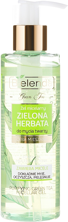 Mizellen-Reinigungsgel für das Gesicht mit grünem Tee - Bielenda Green Tea Cleansing Micellar Wash Gel