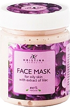 Gesichtsmaske mit Fliederextrakt für fettige Haut - Hristina Cosmetics Lilac Extract Face Mask — Bild N1