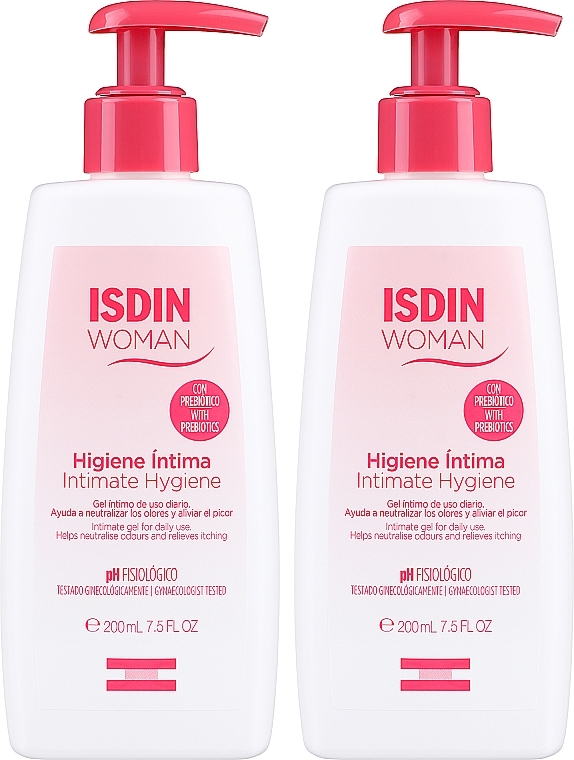 Körperpflegeset - Isdin Woman Intimate Hygiene (Handgel 200mlx2) — Bild N1