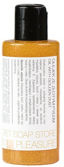 Körper- und Gesichtsöl mit Goldpartikeln - Soap&Friends Oil With Golden Dust — Bild N1