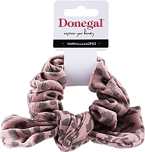 Haargummi mit Schleife Leopardenmuster rosa - Donegal FA-5689 — Bild N1