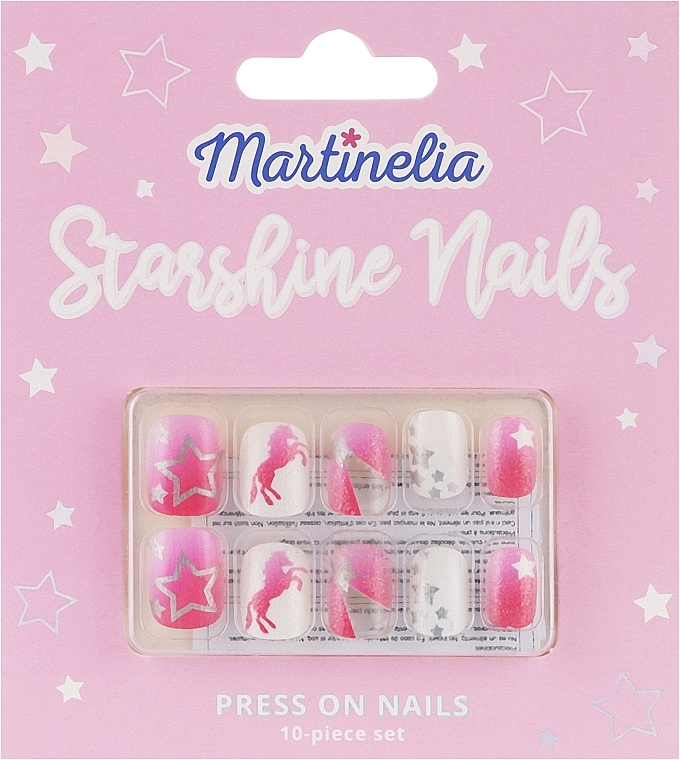 Künstliche Nägel für Kinder - Martinelia Starshine Unicorn Press-On Nail Set — Bild N1