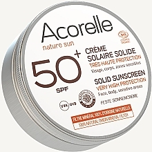 Düfte, Parfümerie und Kosmetik Feste Sonnenschutzcreme SPF 50+ - Acorelle Solid Sunscreen Very High Protection SPF 50+
