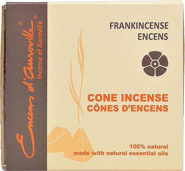 Räucherstäbchen in Kegelnform - Maroma Encens d'Auroville Cone Incense Frankincense — Bild N2