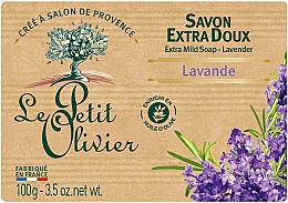 Düfte, Parfümerie und Kosmetik Milde Seife mit Lavendelextrakt - Le Petit Olivier Extra mild soap Lavender
