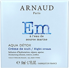 Gesichtscreme mit Meerwasser - Arnaud Aqua Detox Night Cream — Bild N2