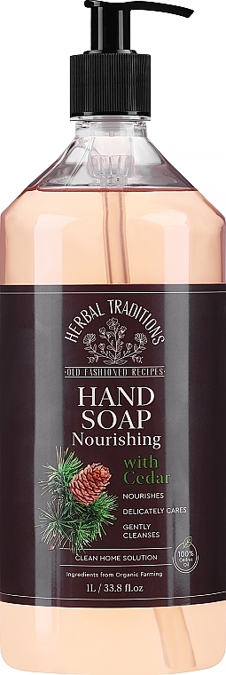 Pflegende Handseife Zeder - Herbal Traditions Hand Soap Nourishing With Cedar  — Bild N1