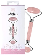 Gesichtsmassageroller Rosenquarz - Daily Concepts Daily Rose Quartz Facial Roller — Bild N1