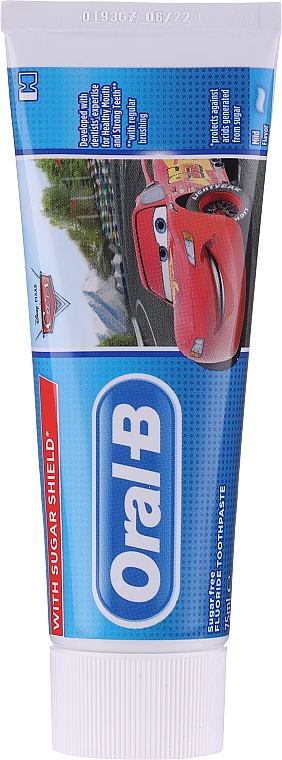 Kinderzahnpasta 3+ Jahre Cars - Oral-B Kids Cars Toothpaste — Bild N3
