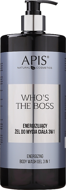 Duschgel für Männer - Apis Who's The Boss Energizing Body Wash 3 In 1 — Bild N1