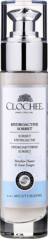 Gesichtscreme Porzellanblume und Schneepilz - Clochee Hydroactive Sorbet — Bild N1