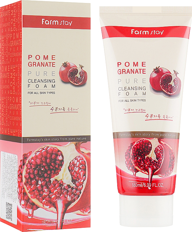 Gesichtsreinigungsschaum mit Granatapfelextrakt - Farmstay Pomegranate Pure Cleansing Foam