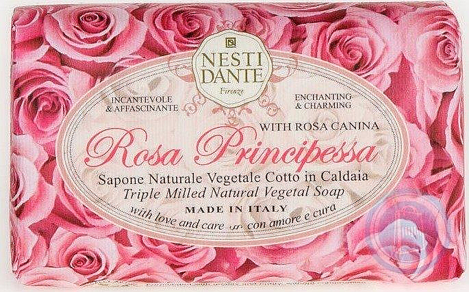 Naturseife Rosa Principessa - Nesti Dante Vegetable Soap Rosa Principessa Le Rose Collection — Bild N1