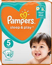 Windeln Pampers Sleep & Play Größe 5 (Junior) 11-16 kg 42 St. - Pampers  — Bild N2
