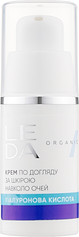 Augencreme mit Hyaluronsäure und Präbiotikum - Leda For Skin Around The Eyes Cream — Bild N1