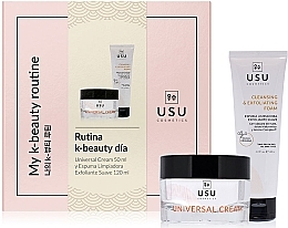 Set - Usu Cosmetics Rutina K-Beauty Dia (Reinigungsschaum 120ml + Creme 50ml)  — Bild N1