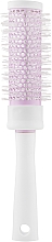 Düfte, Parfümerie und Kosmetik Rundbürste 400215 mit Metallgehäuse lila-weiß - Beauty Look