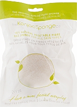 100% Natürlicher Konjac-Schwamm für alle Hauttypen - The Konjac Sponge Company Facial Puff Konjac Sponge Pure White — Bild N1