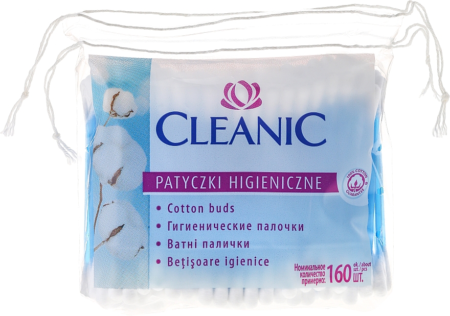 Wattestäbchen 160 St. - Cleanic Face Care Cotton Buds — Bild N1