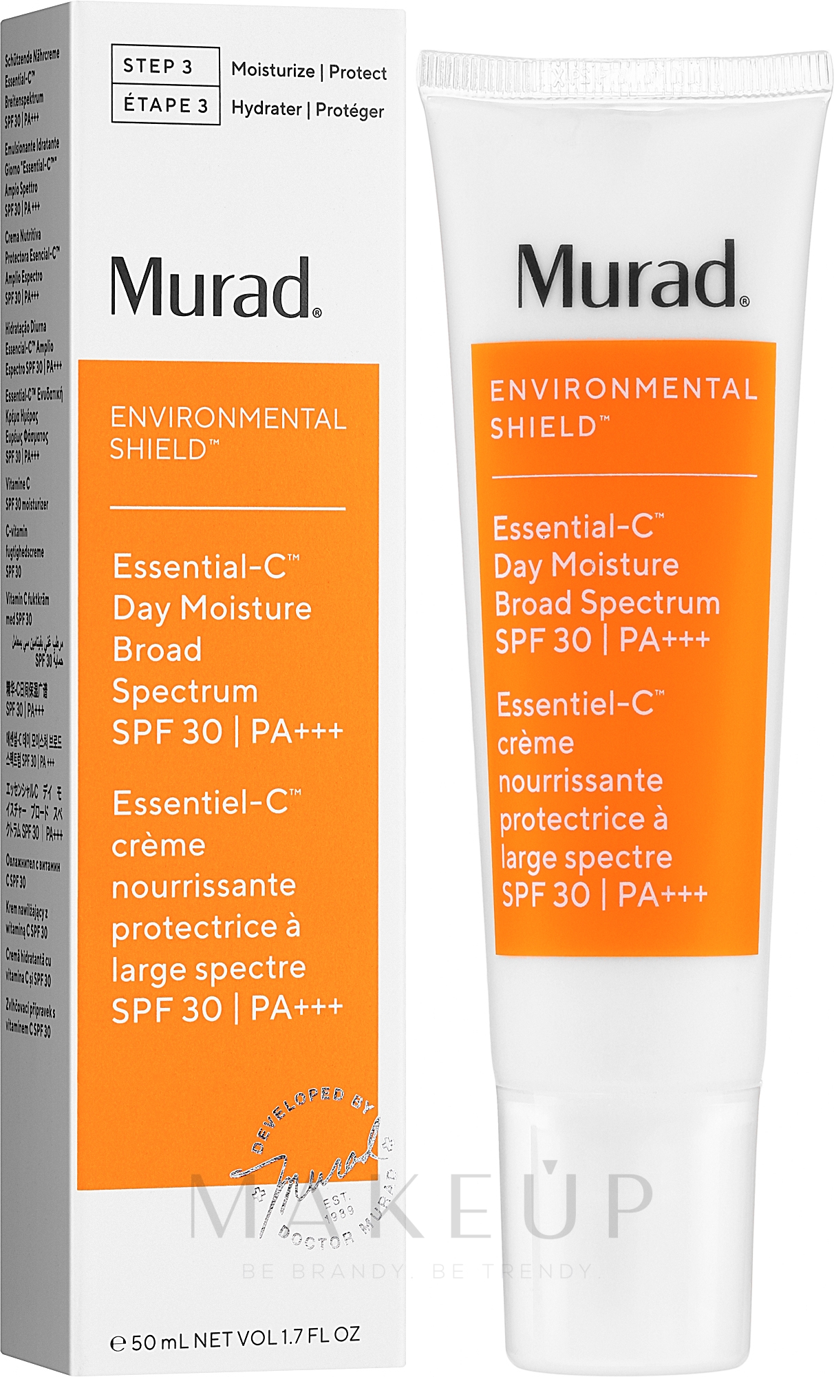 Schützende und feuchtigkeitsspendende Tagescreme für das Gesicht SPF 30 - Murad Environmental Shield Essential-C Day Moisture Board Spectrum SPF30 PA++ — Bild 50 ml