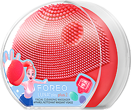 Reinigende Schall-Massagebürste für das Gesicht rot - Foreo Luna Play Plus 2 Peach Of Cake — Bild N1