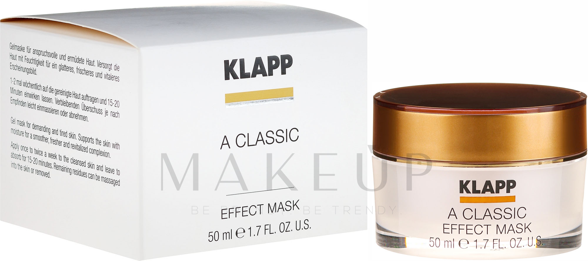 Kühlende Gelmaske für Gesicht mit Retinol und Lifting Effekt - Klapp A Classic Effect Mask — Bild 50 ml