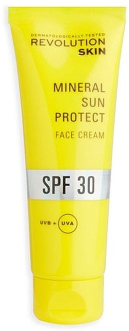 Leichte mineralische Sonnenschutzcreme für das Gesicht - Revolution Skin SPF 30 Mineral Sun Protect Face Cream — Bild N1