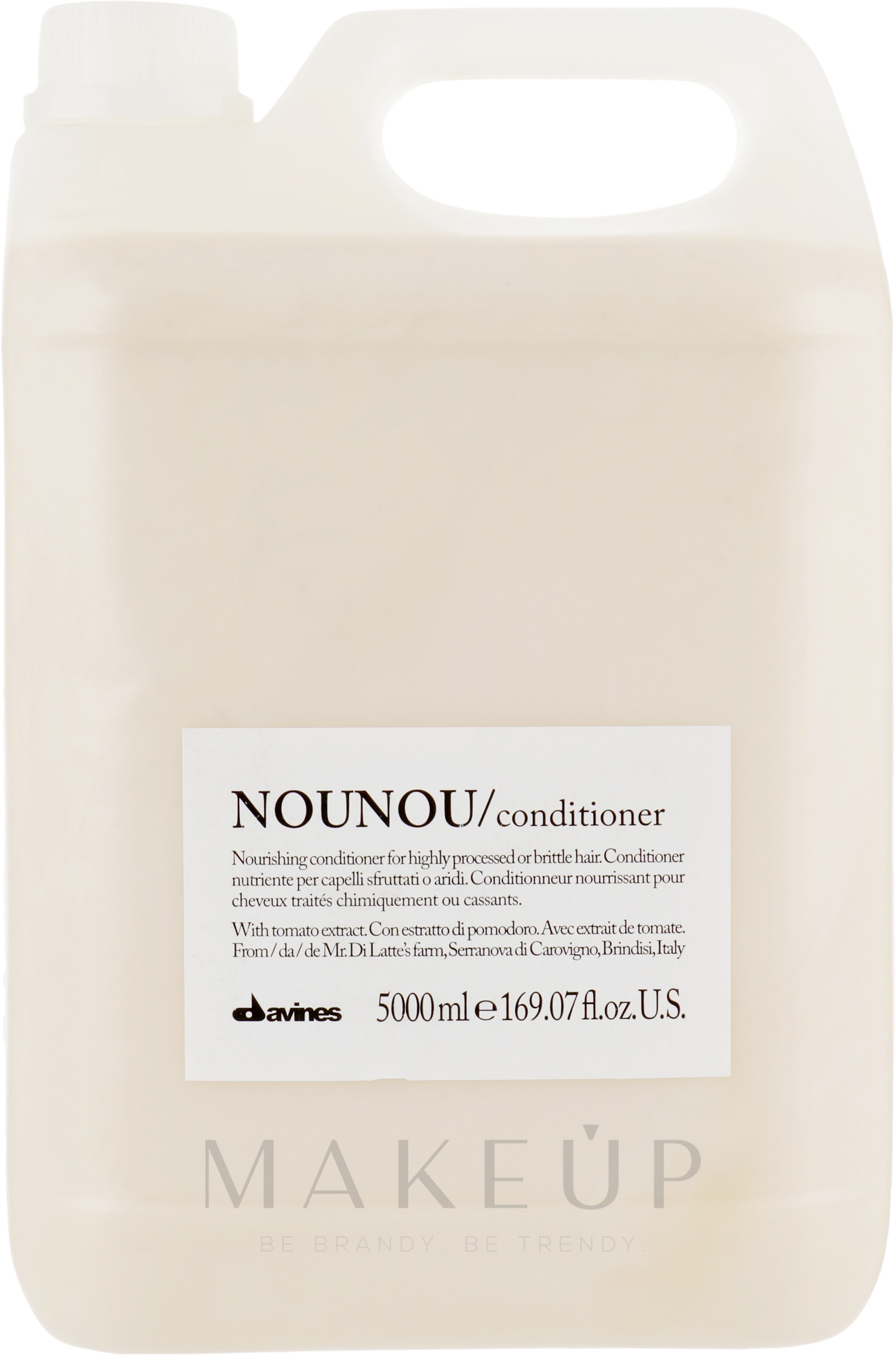 Pflegender Conditioner für sprödes und strapaziertes Haar mit Tomatenextrakt - Davines Nourishing Nounou Conditioner  — Bild 5000 ml