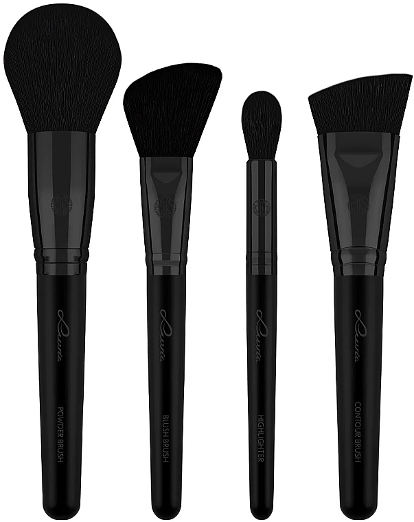 Make-up Pinselset 12-tlg. - Luvia Cosmetics Prime Vegan Pro Black Edition Brush Set — Bild N2