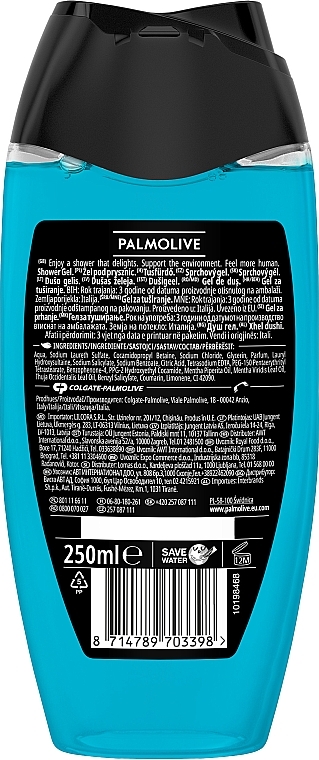 3in1 Duschgel für Körper, Gesicht und Haar - Palmolive Sport Naturals Mint And Cedar Oils — Bild N2