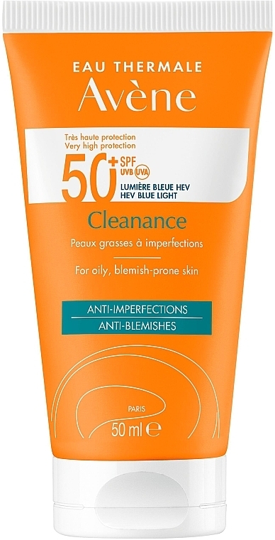 Sonnenschutzcreme für Problemhaut - Avene Solaires Cleanance Sun Care SPF 50+ — Bild N1