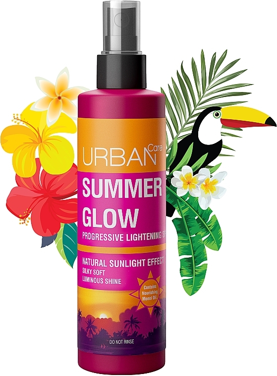 Leuchtendes Haarspray - Urban Care Summer Glow Progressive Lightening Spray  — Bild N3