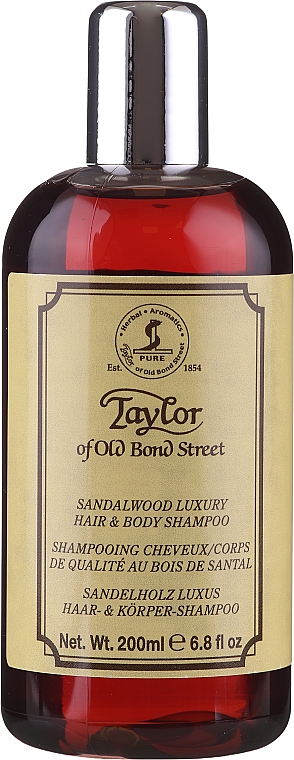 Taylor of Old Bond Street Sandalwood Hair and Body Shampoo - Luxuriöses Haar- und Körper-Shampoo mit Sandelholz-Duft — Bild N1
