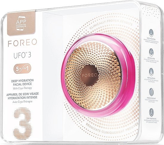 Gerät zur Verjüngung und Feuchtigkeitszufuhr - Foreo UFO 3 Deep Hydration Face Device Fuchsia — Bild N3