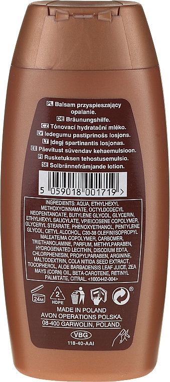 Körperbalsam - Avon Sun+ Bronze Tan Accelerator — Bild N2