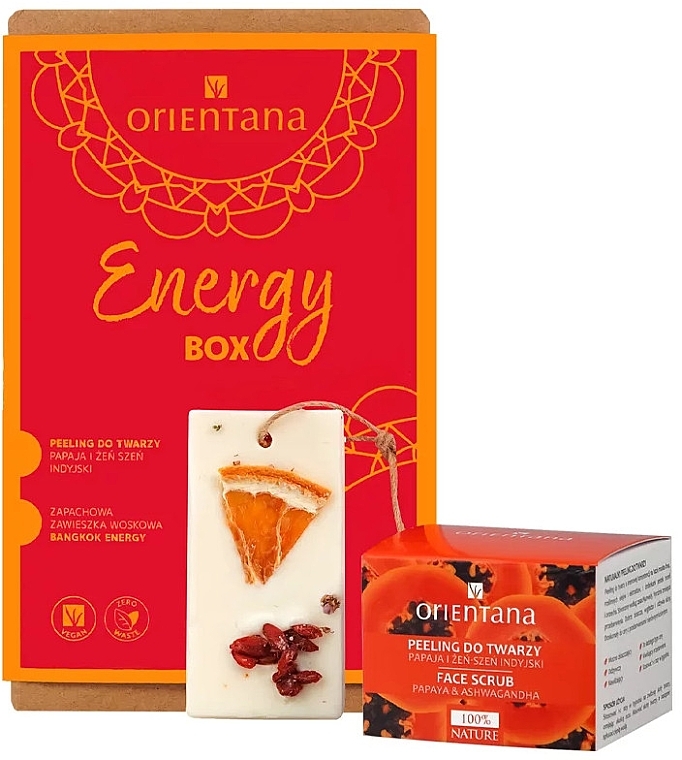 Gesichtspflegeset - Orientana Energy Box (Gesichtspeeling 50g + Fragrance 32g) — Bild N1