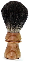 Rasierpinsel Gummibaum - Golddachs Shaving Brush Silver Tip Badger Rubber Wood — Bild N1