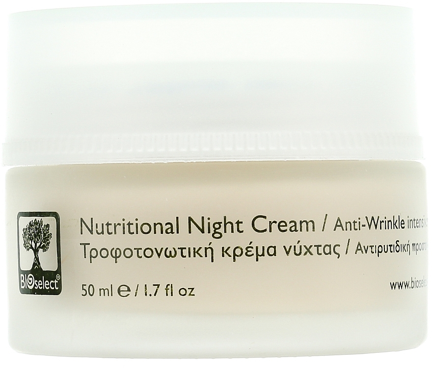 Pflegende Anti-Falten Nachtcreme mit Honig, Avocadoöl und kretischem Oregano - BIOselect Nutritional Night Cream — Bild N2